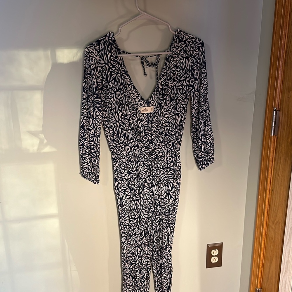 Hollister Navy jumpsuit